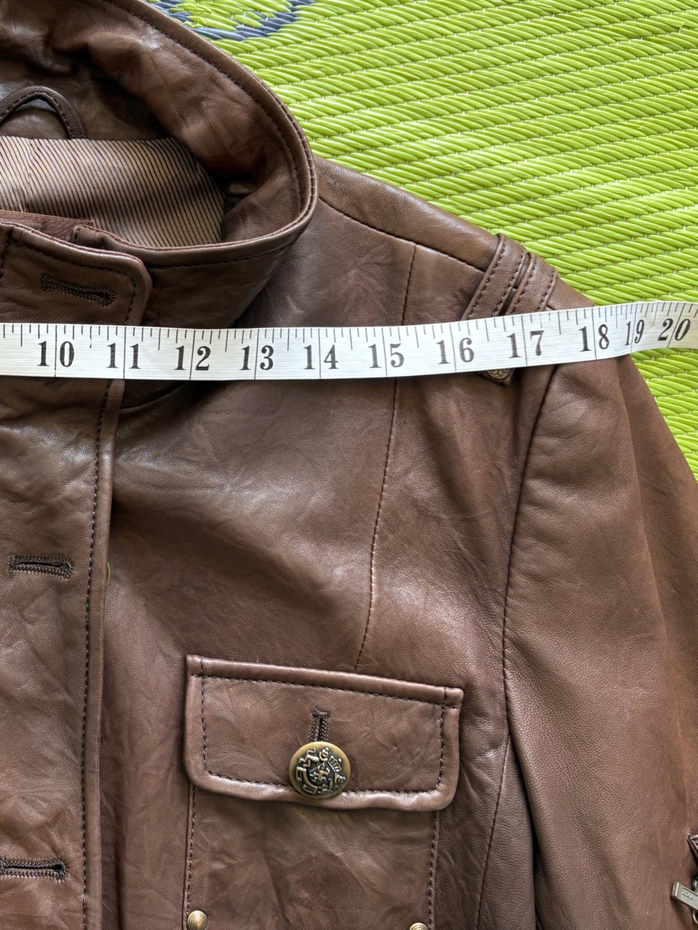 Vintage Danier Buttery Soft Leather Jacket In a Rich Chocolate Brown Size L Fall - Picture 15 of 15